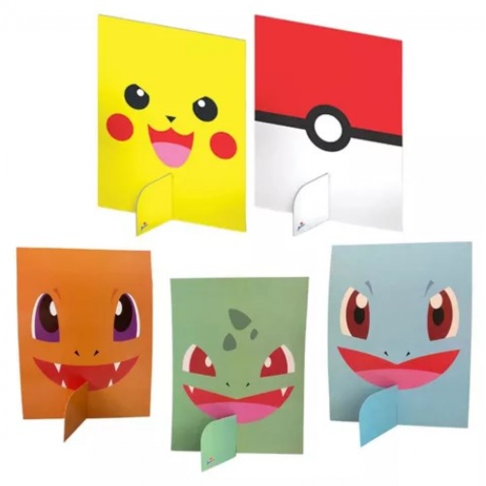 Enfeite de Mesa Pocket Monsters c/5 Junco - Temas Infantis