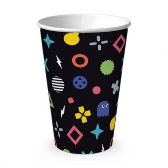 Copo de Papel 330ml Vídeo Game c/8 Junco
