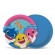 Prato Redondo Baby Shark c/8 Cromus - Temas Infantis