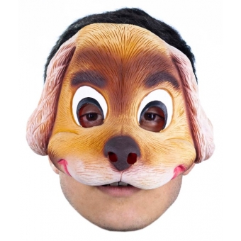 Máscara Látex Cachorro Cocker Metade Spook