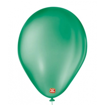 Balão 7 Liso Verde Folha c/50 São Roque