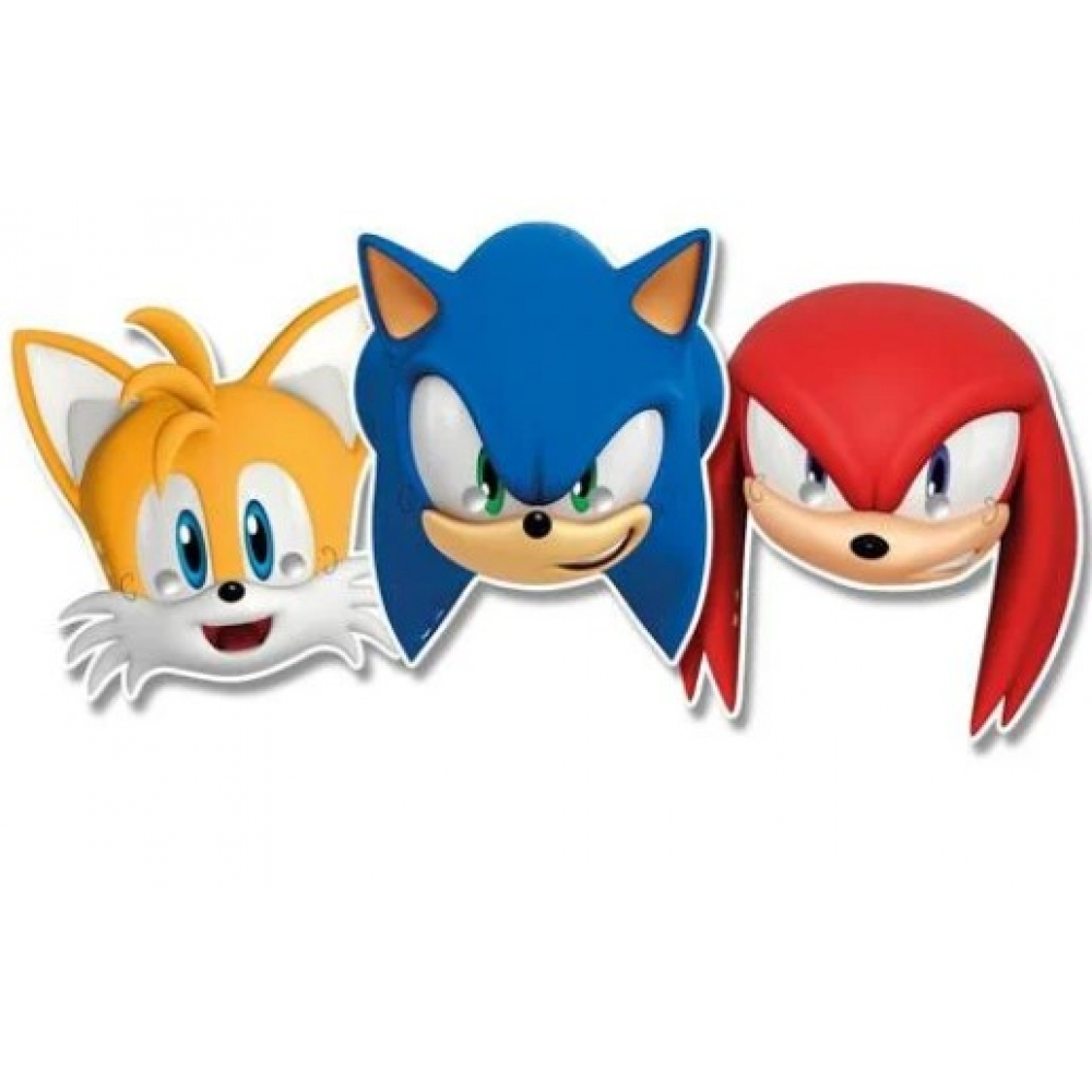 Máscara Sonic Sortida c/6 Regina Festas - Temas Infantis