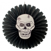 Enfeite Halloween Caveira Sanfonada 34cm - Halloween