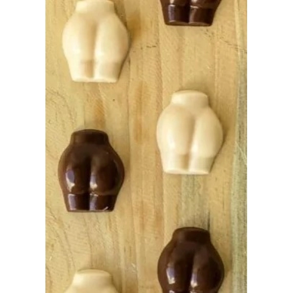 Forma de Chocolate Erótica Partes Femininas c/14 Anelli - Embalagens