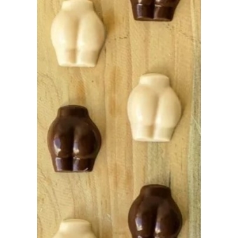 Forma de Chocolate Erótica Partes Femininas c/14 Anelli