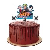 Topper Para Bolo Naruto Shippuden c/4 Festcolor - Temas Infantis