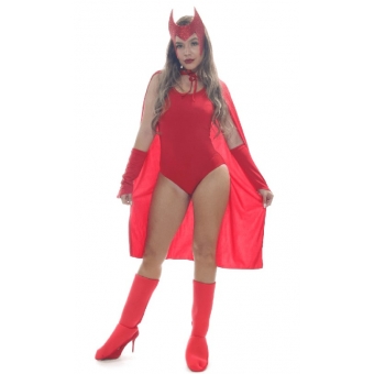 Fantasia Feiticeira Vermelha Heat Girls Sulamericana