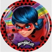 Prato Redondo Ladybug Core c/12 Regina Festas - Temas Infantis