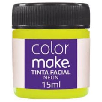Tinta Facial Líquida 15ml Neon Amarela Colormake