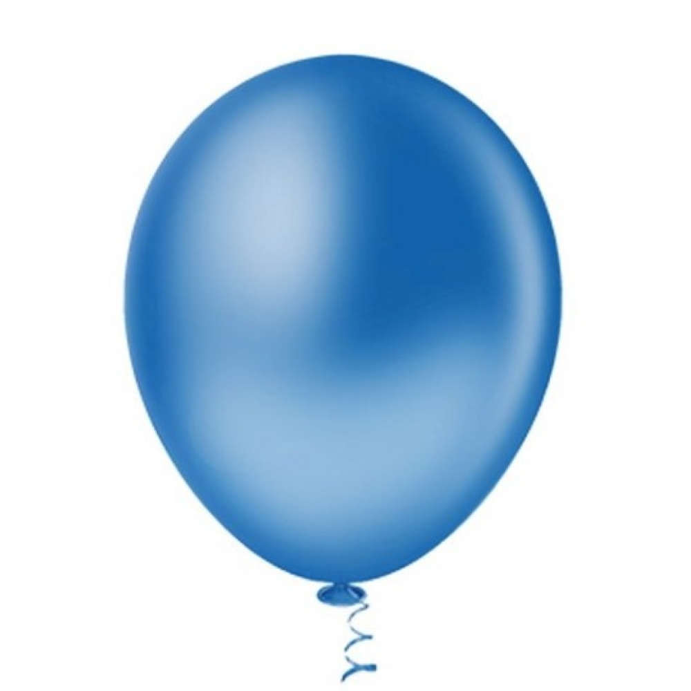 Balão 7 Liso Azul c/50 Pic Pic - Balões