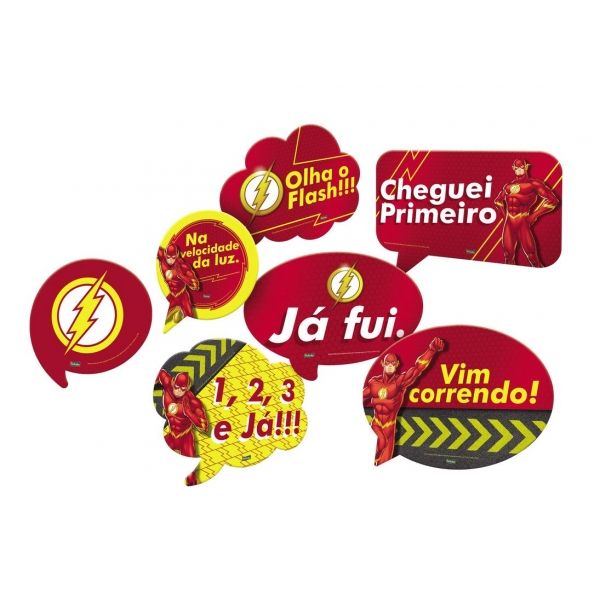 Kit Placas The Flash c/9 Festcolor - Temas Infantis