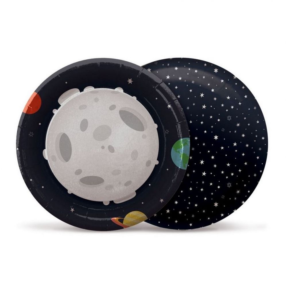 Prato Redondo Astronauta c/8 Cromus - Temas Infantis