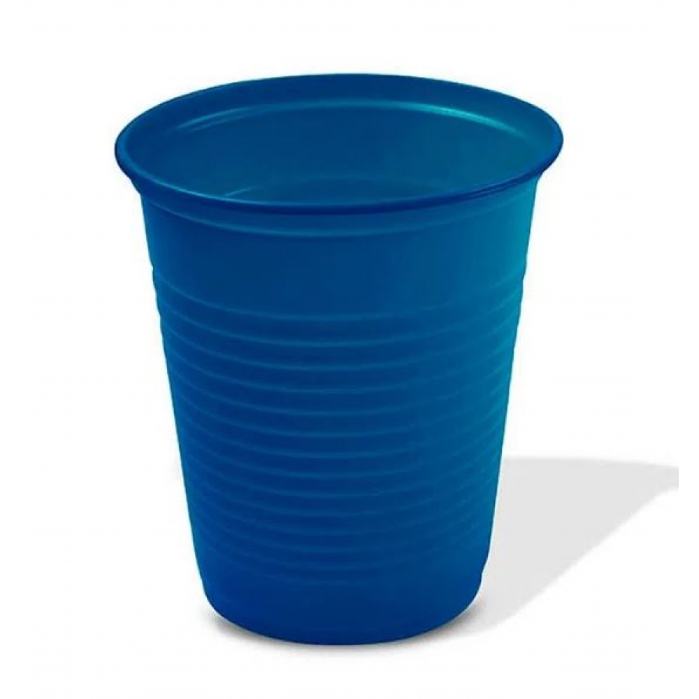 Copo Plástico 200ml Biodegradável Azul c/50 Trik Trik - Descartáveis