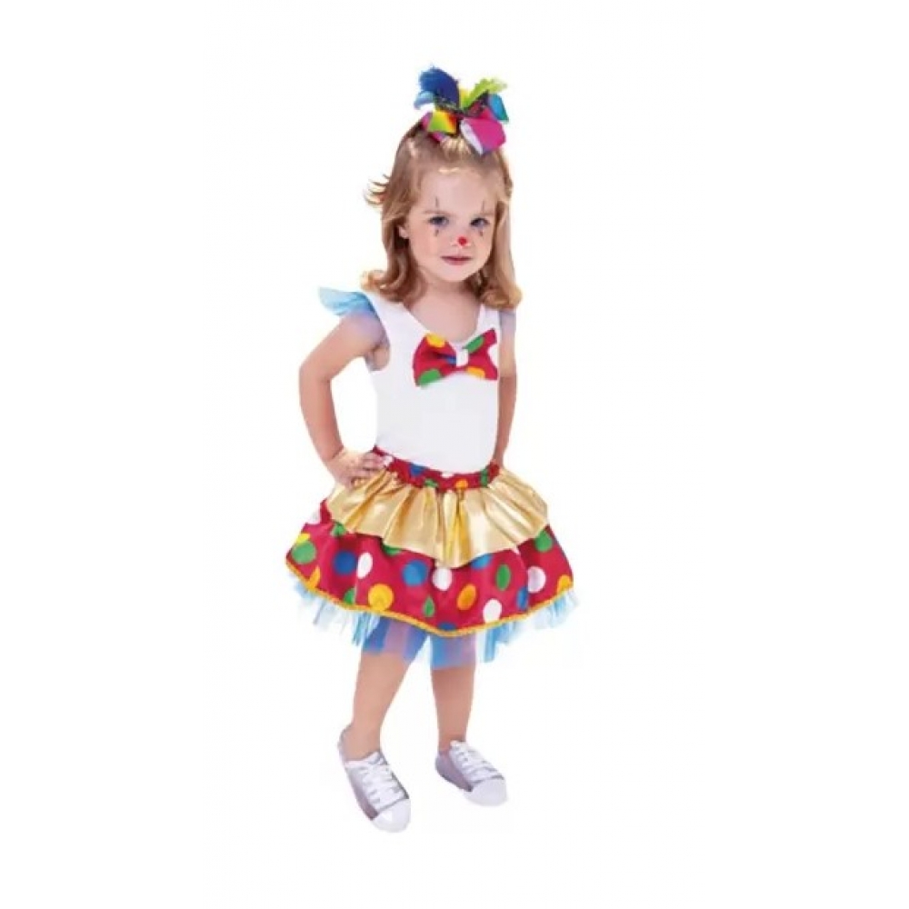 Fantasia Palhacinha Bebela Infantil Anjo - Fantasias Infantis
