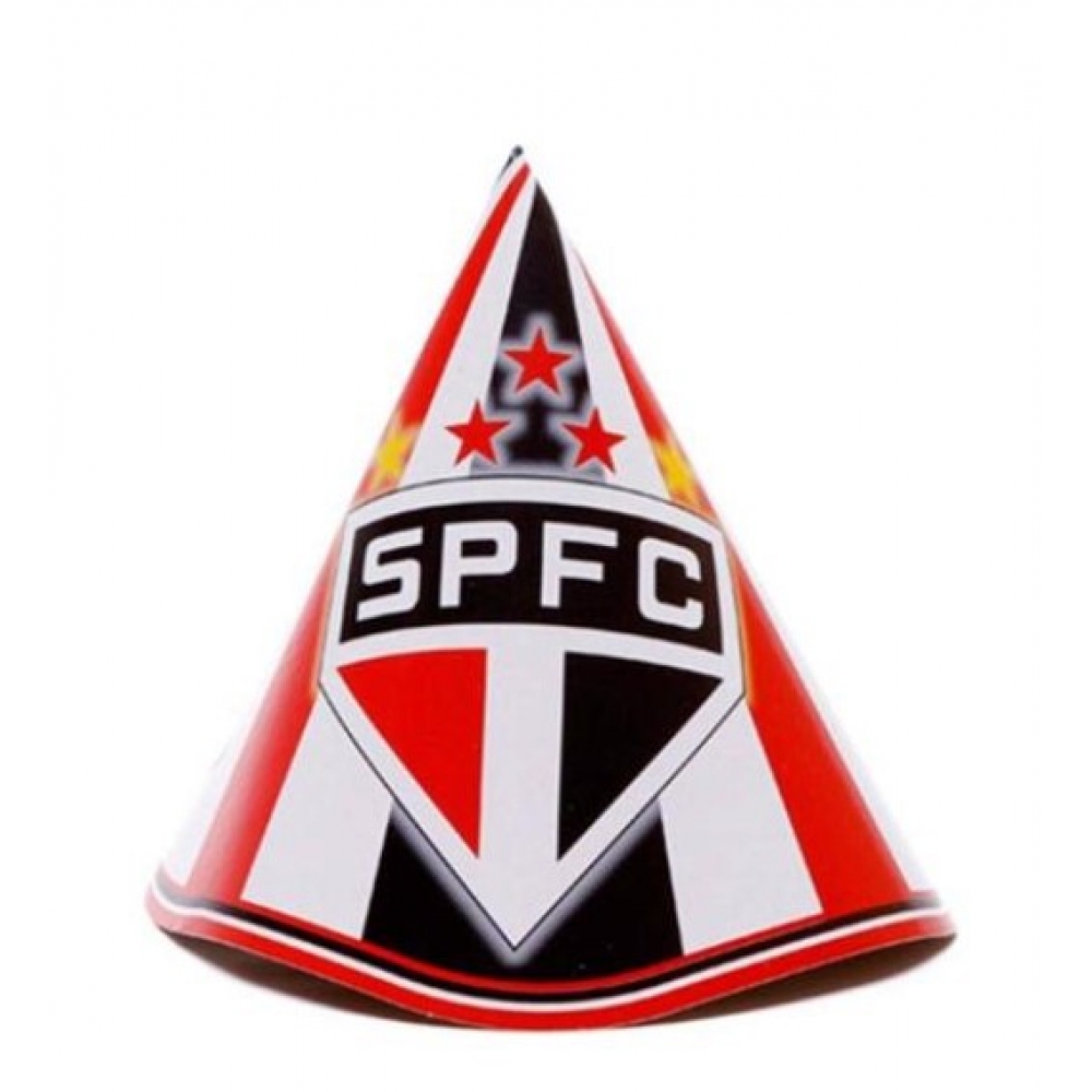 Chapéu Cone São Paulo c/8 Festcolor - Temas Variados