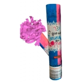 Lança Confete Revelação Rosa Menina 28cm - Chá Revelação