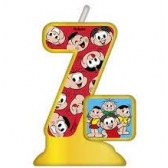 Vela Numeral 7 Turma da Mônica Festcolor - Temas Infantis