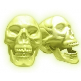 Enfeite Crânio com Mandíbula Neon Gala - Halloween