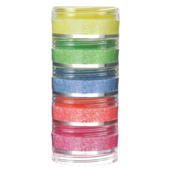 Torre Glitter Neon em Pó Colormake 5 Cores
