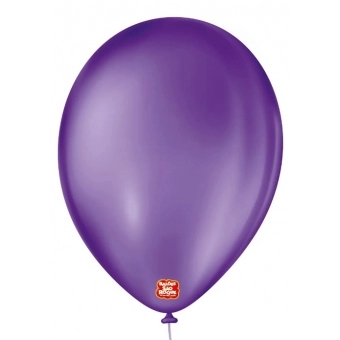 Balão 9 Liso Roxo Uva c/50 São Roque