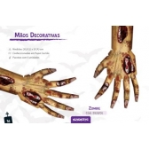 Enfeite Mãos Decorativas Zombie Halloween c/6 Kaixote - Halloween