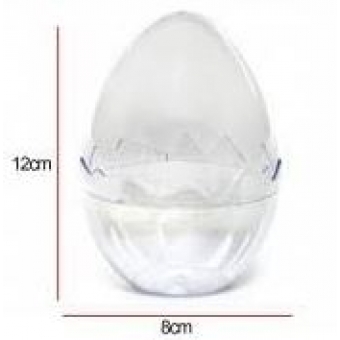 Ovo Acrílico Cristal 12cm Unidade
