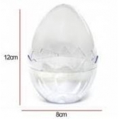 Ovo Acrílico Cristal 12cm Unidade - Embalagens
