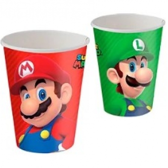 Copo de Papel Super Mário 200ml c/8 Festcolor