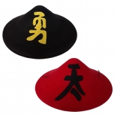 Chapéu Oriental Chinês Feltro Adulto - Acessórios para fantasia