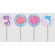 Toppers Para Doces e Salgados Sereia Nova c/8 Junco - Temas Infantis