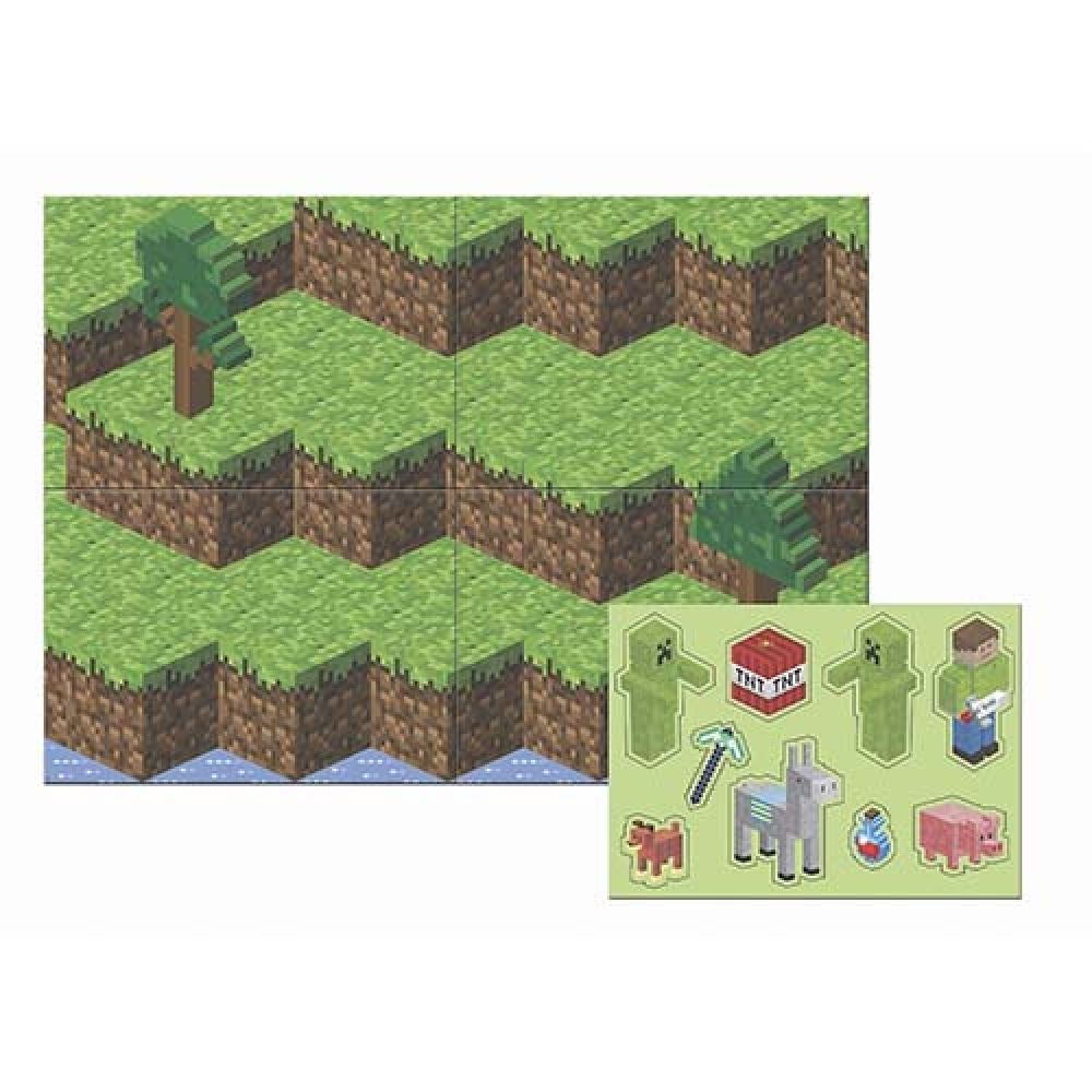 Painel de Aniversário Gigante Mini Pixels Modelo 2 Junco - Temas Infantis