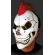 Máscara Látex Caveira Punk c/ Pelo Spook - Máscaras