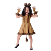 Fantasia Leoa Vestido Infantil Sulamericana - Fantasias Infantis