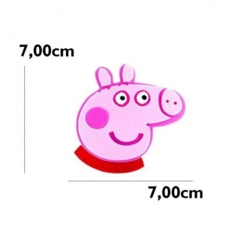 Mini Carinhas E.V.A Peppa Pig c/6 Piffer