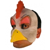 Máscara Látex Galo Metade Spook - Máscaras