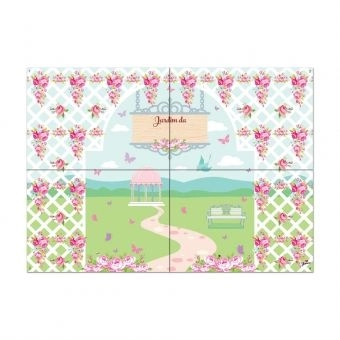 Painel Gigante Jardim Encantado Junco