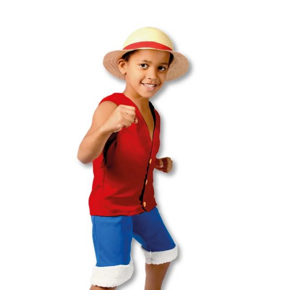 Fantasia One Piece Luffy Infantil Novabrink - Fantasias Infantis