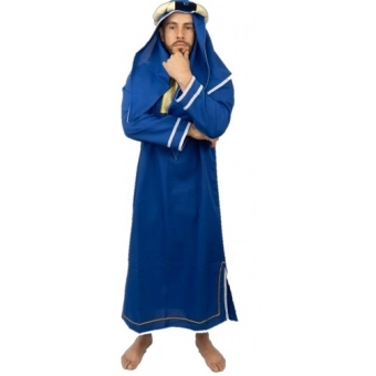 Fantasia Sheik Árabe Azul Adulto Florecida