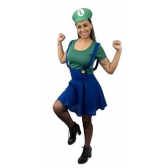 Fantasia Encanadora Luigi Feminina Adulto Florecida - Fantasias Adultos