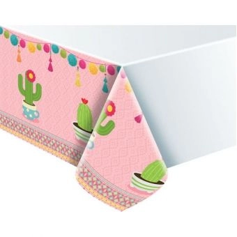 Toalha Plástica de Mesa Love Lhama Junco