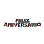 Faixa Feliz Aniversário Neon Festcolor - Temas Variados