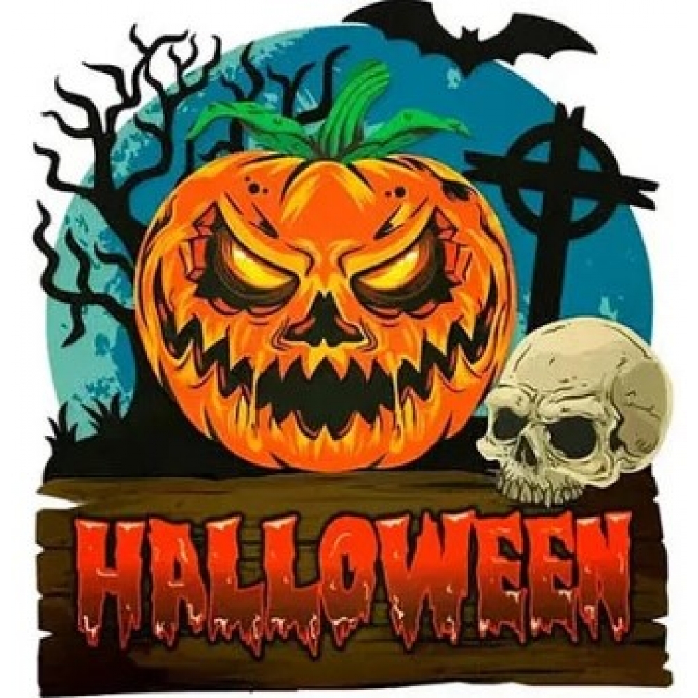 Painel E.V.A Halloween Abóbora Horripilante Piffer - Halloween