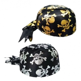 Chapéu Pirata Coquinho com Caveiras