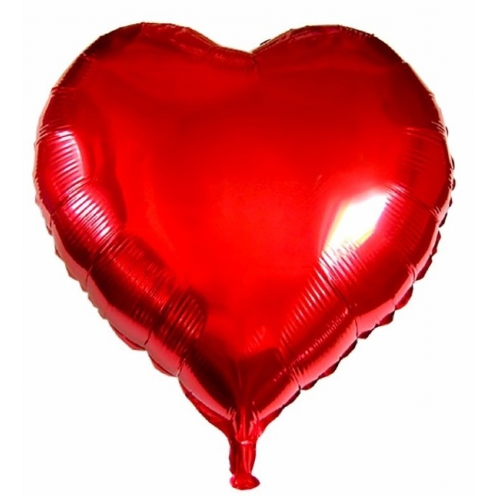 Balão Metalizado Coração Vermelho 16 Polegadas - Balões