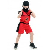 Fantasia Ninja Vermelho Curto Infantil Sulamericana - Fantasias Infantis