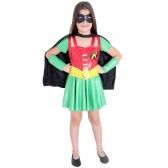 Fantasia Robin Feminina Infantil Sulamericana - infantis