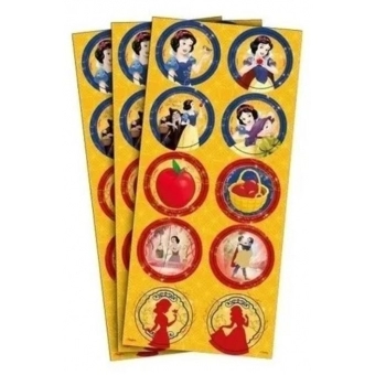 Adesivo Redondo Branca de Neve Clássica c/30 Regina Festas