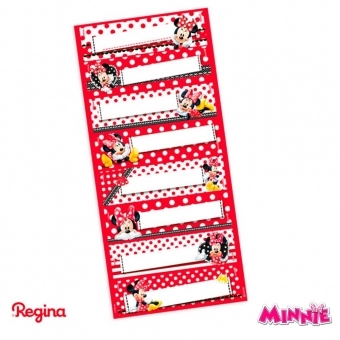 Adesivo Decorativo Retangular Red Minnie c/3 Cartelas Regina Festas