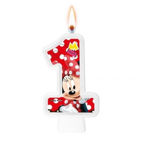 Vela Numeral Red Minnie Regina Festas - Temas Infantis