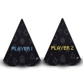 Chapéu Cone Vídeo Game c/8 Junco - Temas Infantis